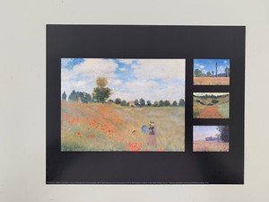 Claude Monet Champ De Coquelicots 1873 Rare Authentic 1992 Art Print Ebay