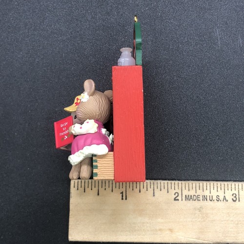 Enesco Treasury Friends Are The Spice Of Life Christmas Ornament Mice Cook 1994 - Picture 7 of 15