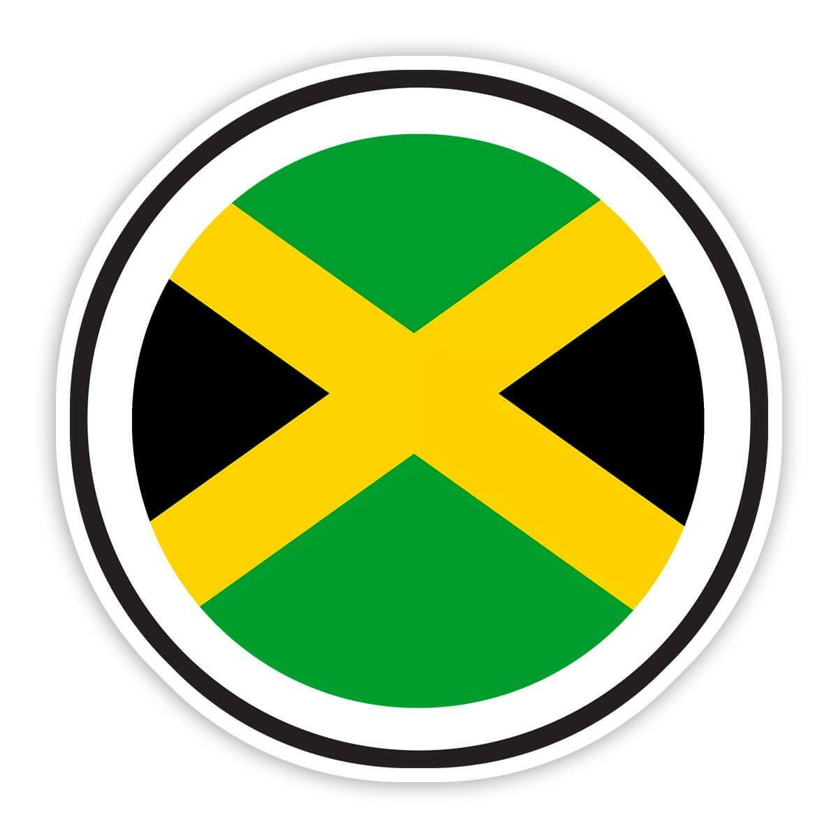 Pegatina de regalo: bandera de Jamaica nunca subestimes el poder país expatriado jamaicano