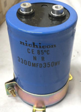 Nichicon 3300uF 350V Large Can Electrolytic Capacitor Big Blue  NOS