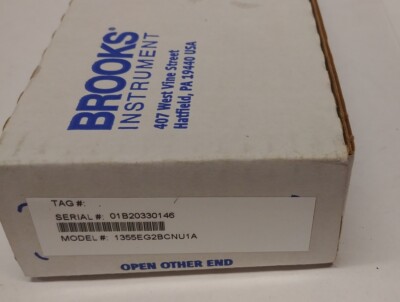 NEW Brooks ShoRate Flow Meter 150MM 1355EG2BCNU1A 1/4NPT 316 SS Viton 1355E 1355
