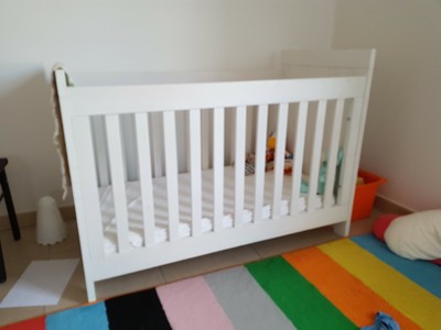 Bopita Lit A Barreaux Bebe Blanc 60x1 Cm Bio Matelas Traumeland Ecologique Ebay
