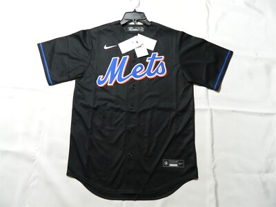 Official Mike Piazza New York Mets Throwback Black Alternate Jersey Small