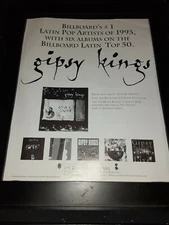 Gipsy Kings #1 Latin Pop Artist 1993 Rare Original Promo Poster Ad Framed!