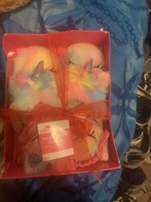 Unicorn Slippers With Unicorn Sleeping Mask