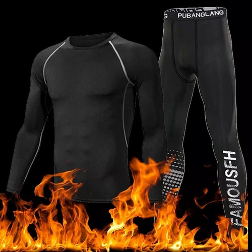 HERREN Thermo Funktionsunterwäsche Set Thermounterwäsche Skiunterwäsche Ski Warm - Bild 1 von 14