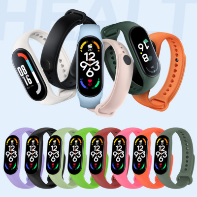 Xiaomi Mi Band 7 Ersatzband Silikon Armband Original MiBand 7 farbig Neu