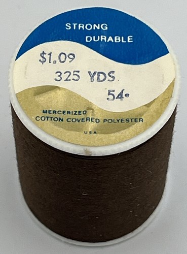 Coats & Clark Dual Duty Plus All Purpose Thread 325 Yards Seal Brown 6 Spools - Imagen 3 de 8