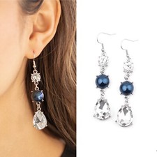 Unpredictable Shimmer Paparazzi/Blue Earrings