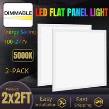 2X2FT LED Flat Panel Light 5800LM 45W 5000K Dimmable Drop Ceiling Office Lights