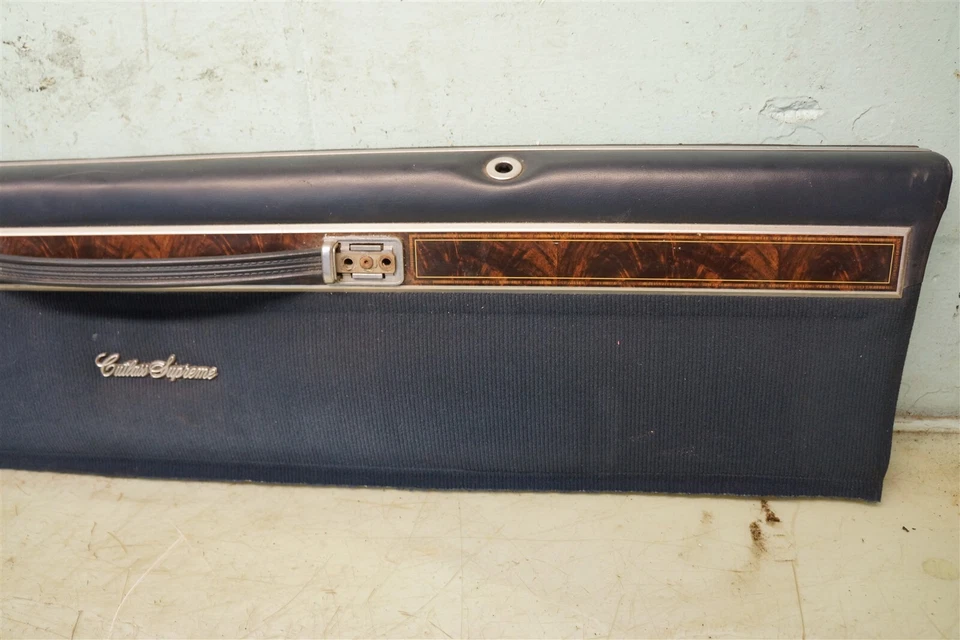 Par de paneles de puerta superior de dos puertas Oldsmobile Cutlass Supreme LH RH OEM AZUL *G1 Foto 4 de 4