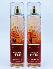 2 Bath  Body Works COPPER FIELDS Fine Fragrance Mist Body Spray 8 oz