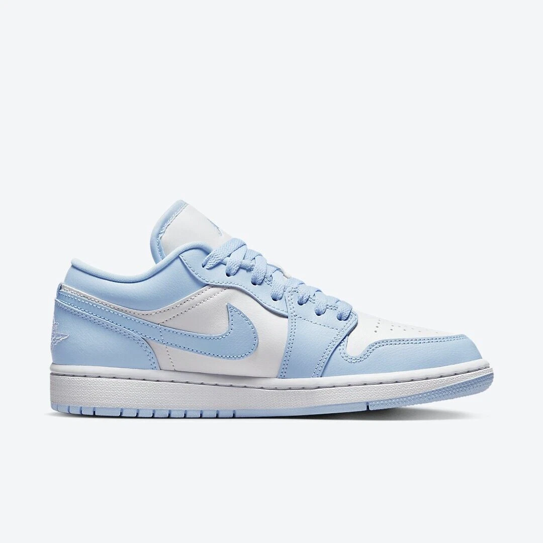 Nike Jordan 1 Low White Ice Blue DC0774 141 Womens Shoes