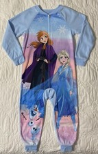 Disney Sleeper Frozen II Girls Fleece 1 pc Footless Pajama, 4/5