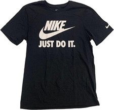 Nike Sportswear Men s Graphic T Shirt Black/White MEDIUM JUST DO IT TEE SHIRT