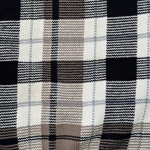 JOHN ASHFORD GOLF Men's Crew Neck Sweater Medium Plaid Tan Preppy Golfer - Picture 4 of 14