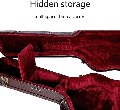 Crossrock Vintage Hard Case for Gibson SG and Similar Style Electric Guitars - Picture 5 of 7