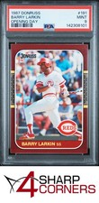 1987 DONRUSS OPENING DAY #191 BARRY LARKIN RC REDS HOF PSA 9