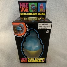 Schylling NeeDoh Nice Cream Cone Squishy Squeeze Toy Blue MPN 26042NAB