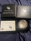 SIVLER 2014 P National Baseball Hall of Fame Proof Curved Coin Silver DollarBox — photo 2
