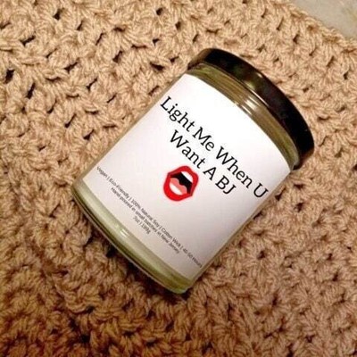 Light Me When U Want A BJ Candle| Valentine's Day Candle | Romantic Candle |
