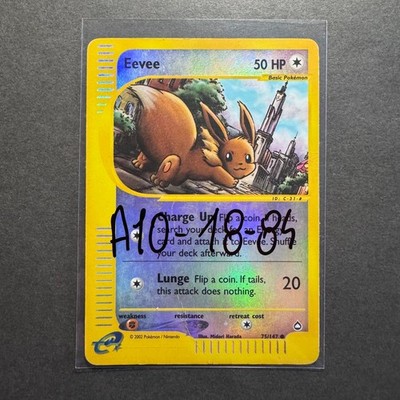 EEVEE #75/147 Holo Reverse Eng Aquapolis E-Series 2002 - Pokemon