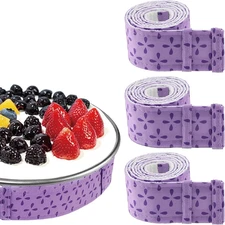 3-Piece Cake Strips for Even Baking, Baking Strips for Cake Pans, Baking Supplie