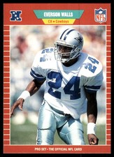 Everson Walls 1989 Pro Set #97 Cowboys NFL READ FREE SHIPPING AutographDen