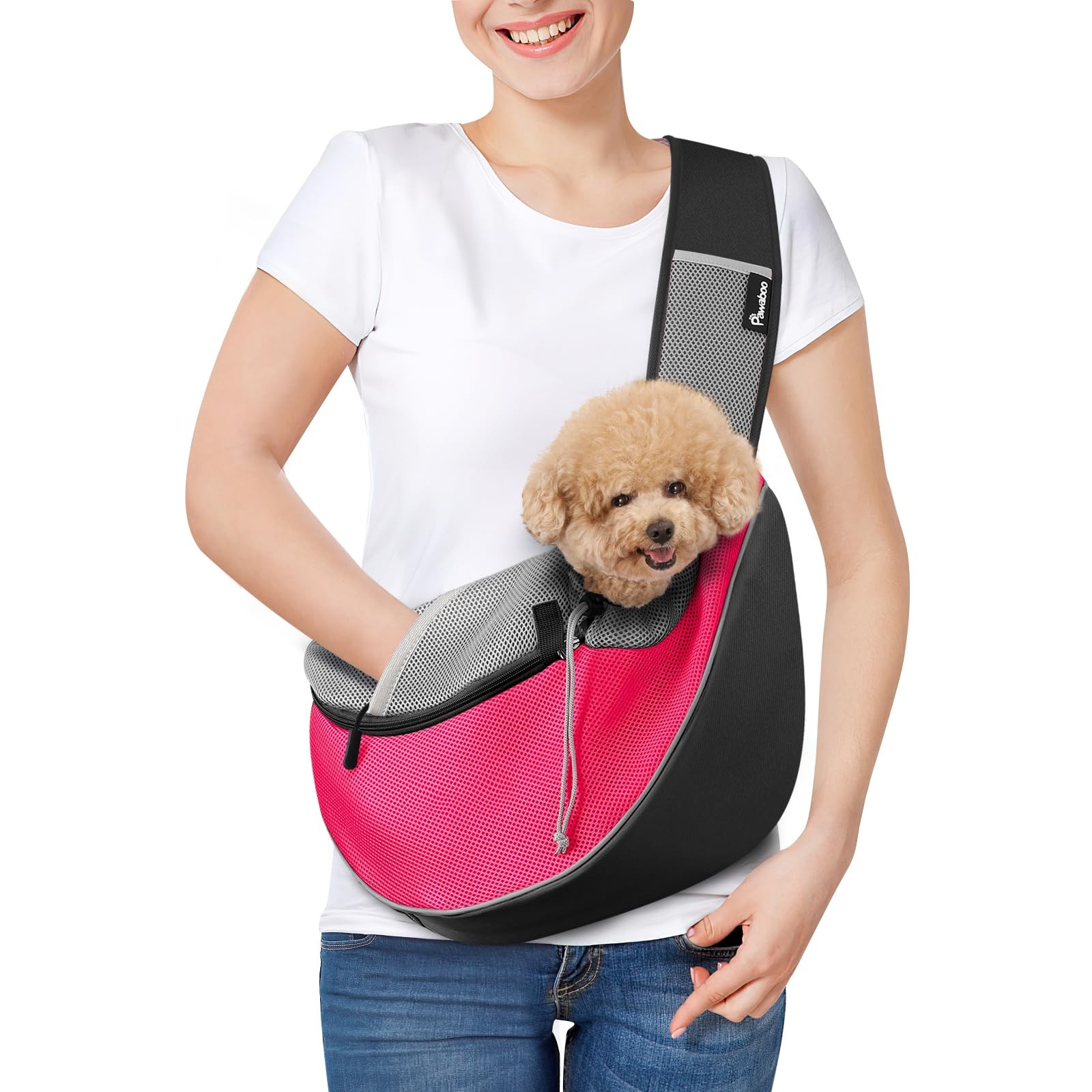 Marsupio Porta Cani Pawaboo - Trasportino Ergonomico Gambe Fuori