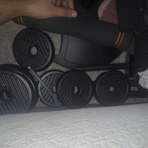 Cast Iron Standard Grip Weight Plates Set, Black, 5 lb Each, 10 Plates