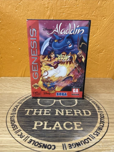 Disney's Aladdin Sega Genesis 1993 With Manual CIB