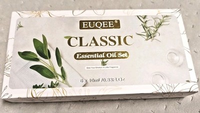 6*10ml.Ätherisches Öl Euqee Floral Geschenkset Essential Oil Set Lavender Tea
