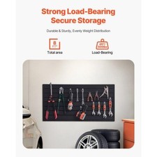 Slat Wall Paneling 2 x 4 ft PVC Garage Slatwall with Modular Design Black