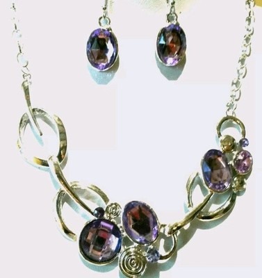 Parure De Bijoux Style égyptien En Métal Argenté | Garanti Sans Nickel | Neuf Avec étiquettes