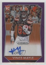 2015 Panini Prizm Rookie Signatures Violet Prizm Vince Mayle #RS-VM Auto z5i