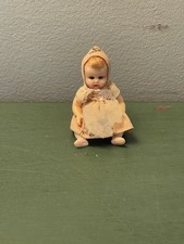 Vintage Dollhouse Baby doll sleep eyes made in Italy