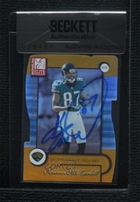 BAS 2001 Donruss Elite Status Die-Cut 36/87 Keenan McCardell #41 Auto 3c7