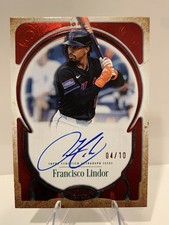2026 Topps Tier One Francisco Lindor Prime Performers Auto Red Foil #/10 Mets
