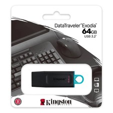 Kingston 64GB USB 3.0 Flash Drive Superspeed USB 3.0 Exodia Memory Stick