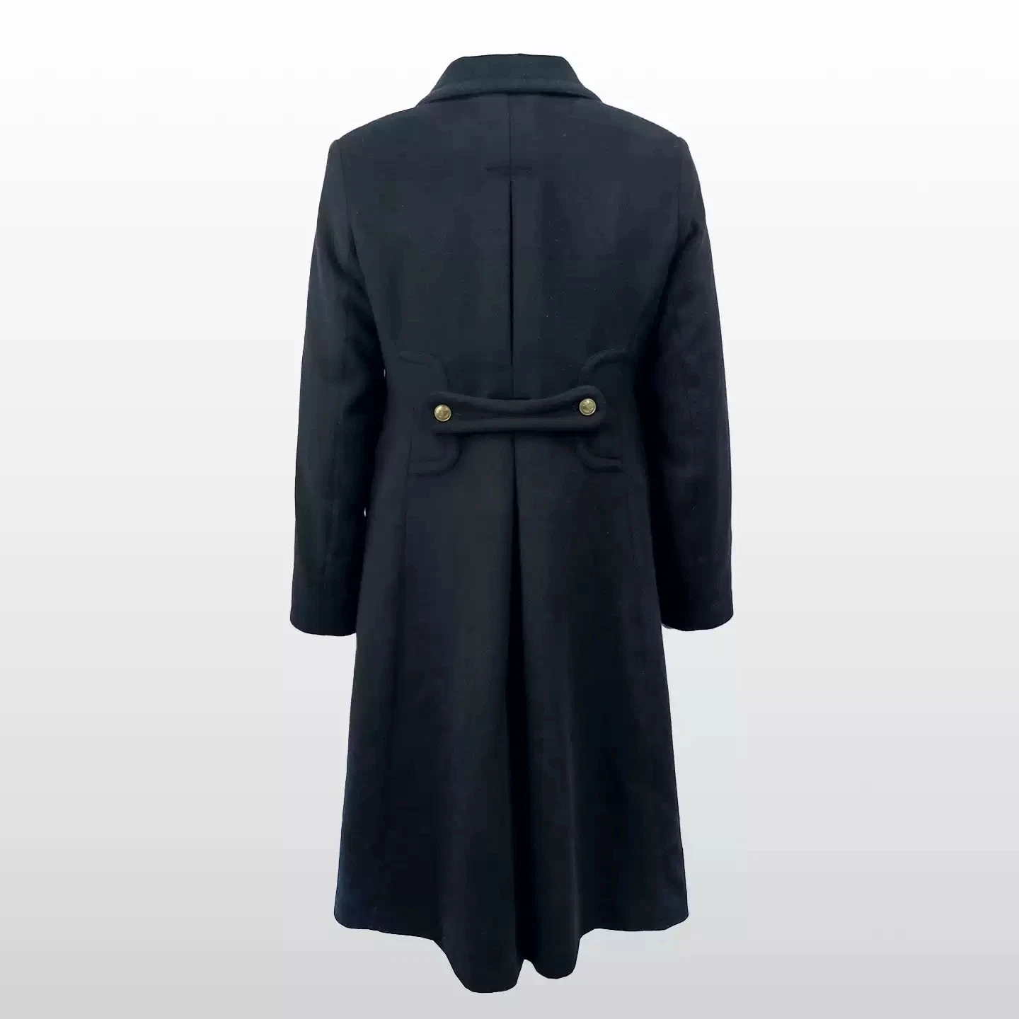 Cold Resistant Replica Soviet Navy M69 Winter Black 12-Button Woolen Overcoat image 3