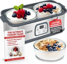 Probiotic Yogurt Maker with Adjustable Time Temperature Control, Make Trillion