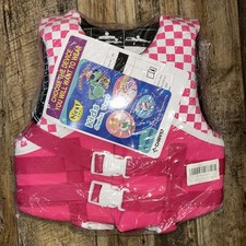 Kids Swim Vest Life Jacket 19-30 KG Pounds Girls Small Med Pink 30-50 Lbs
