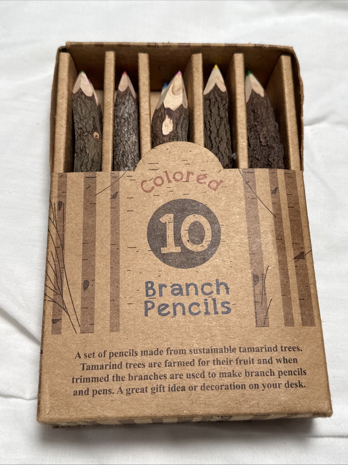 Set Of 10 Natural Wood Art Class Drawing Coloring