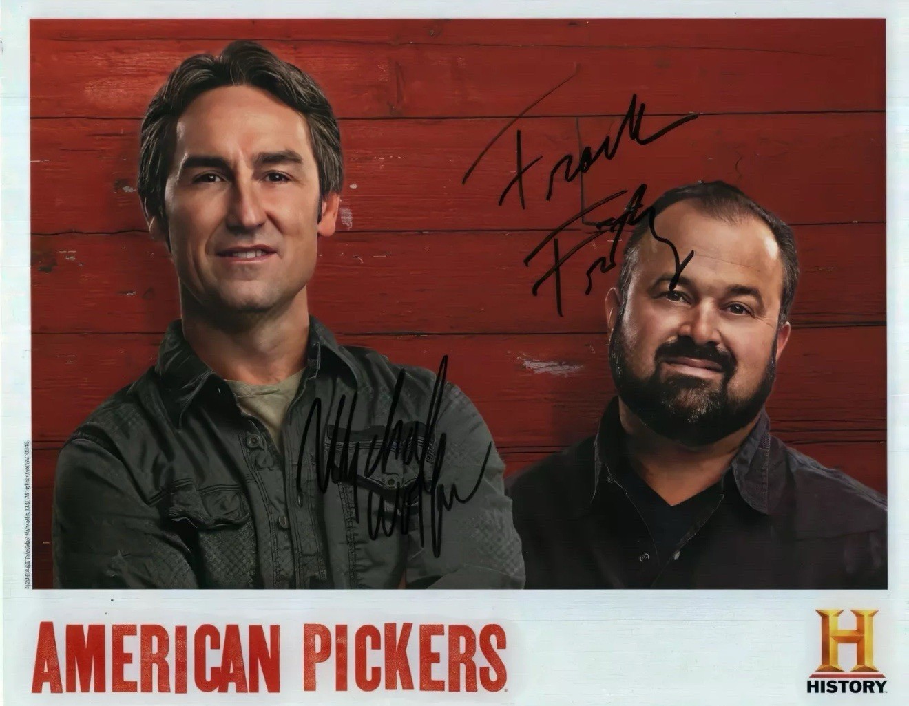 AMERICAN PICKERS  MIKEWOLF & FRANK FRITZ Signed Reprint Autographed 8.5x11 Photo
