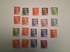 timbre de France NEUF **de LUXE 1945/47 Y&T N°712/724 MARIANNE DE GANDON SÉRIE 