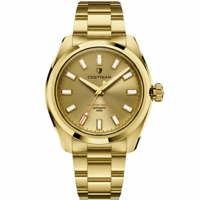 Cestrian Master Series V3 Gold Dial Gold Plated Automatic Men's Watch CM-GD011