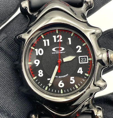 Oakley Saddleback Watch Analog Quartz Stainless Steel Case Minimal Wear Used JP