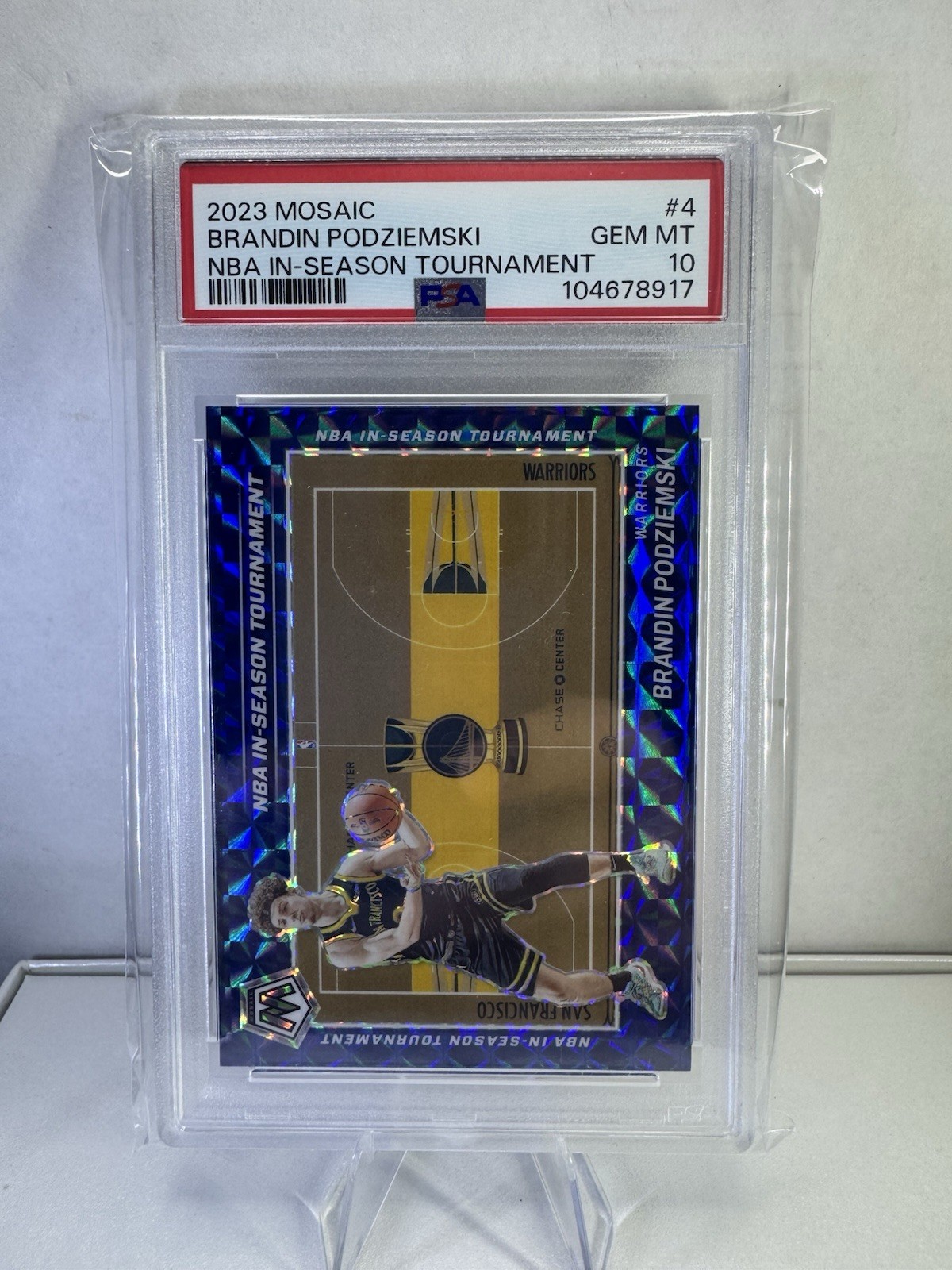 2023 Panini Mosaic BRANDIN PODZIEMSKI #4 NBA In Season Tournament SP RC PSA 10