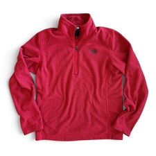Medium The North Face Pullover Red Men s Fleece Jacket