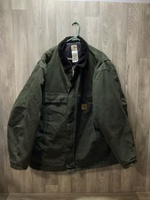 Carhartt C26 MOS Moss Green Jacket Coat Men 3XL Corduroy Collar Discontinued